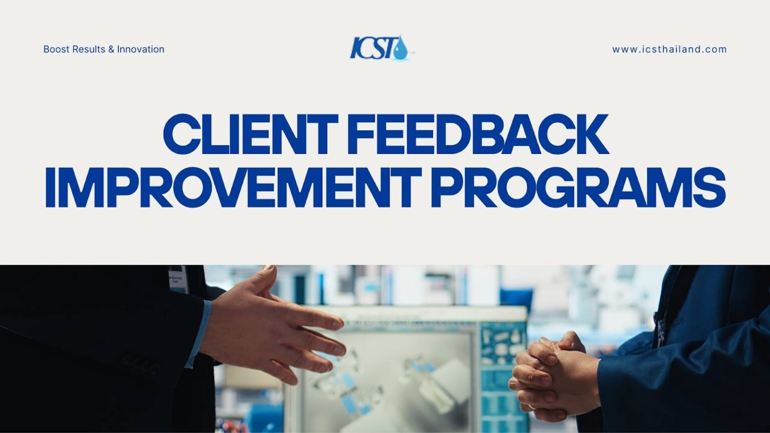Client Feedback Improvement Programs: Boost Results & Innovation - ICS ...