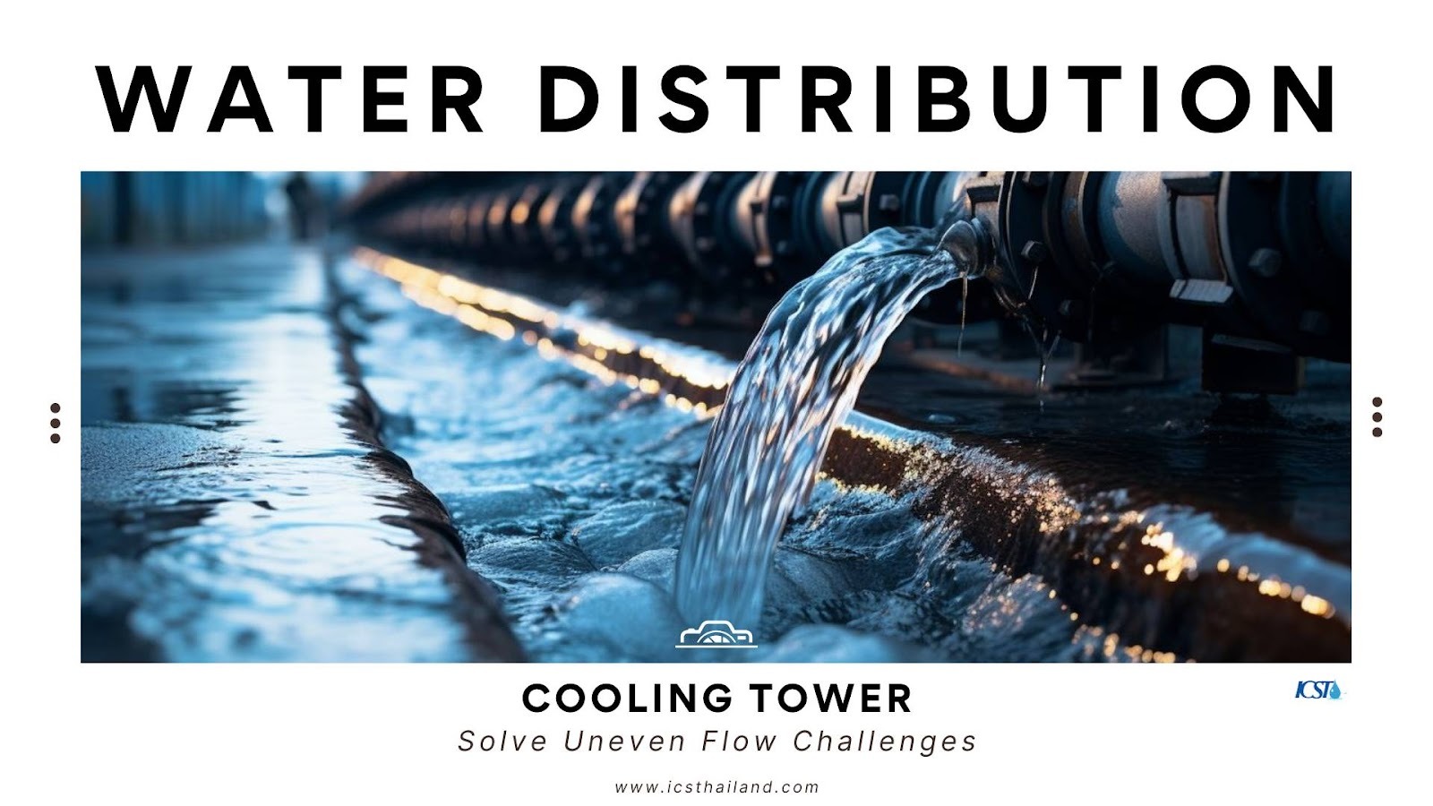 cooling tower water distribution