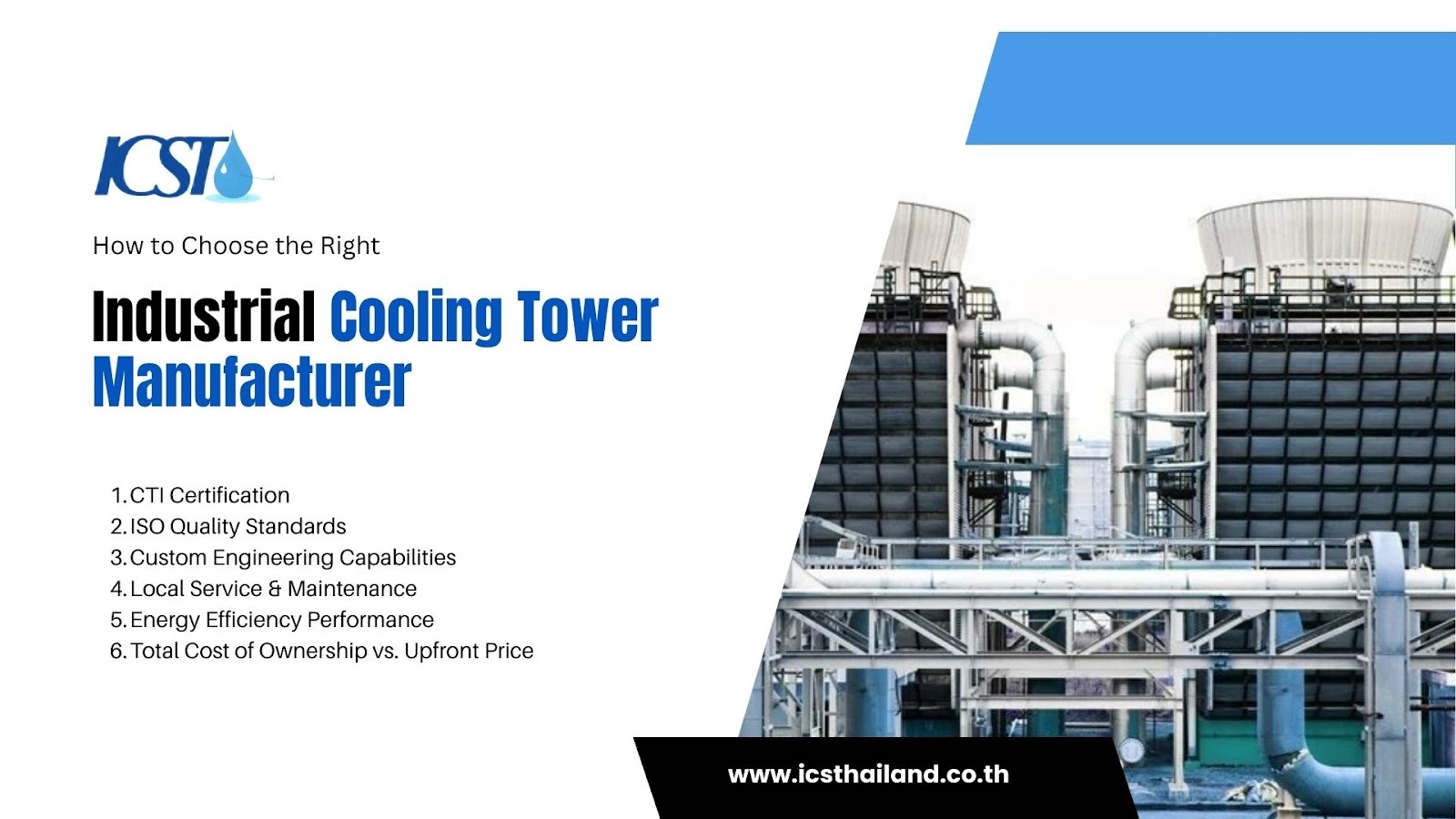 Cooling Tower Manufacturers in Thailand | 2026 Guide - ICS - Thailand